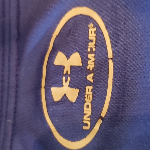 UNDER ARMOUR L BLUE HEAT GEAR BLUE SHORT SLEEVE ACTIVEWEAR - Picture 5 of 5